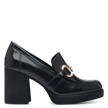 Marco Tozzi Platforms Heel Loafers Μαύρο