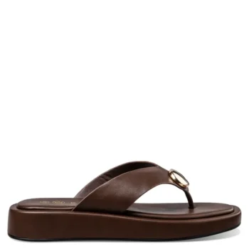 Envie Shoes Flatform Thong Sandals Καφέ