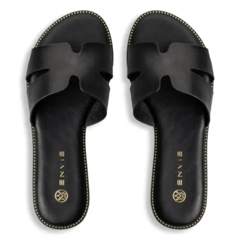 Envie Shoes Flats Sandals Μαύρο